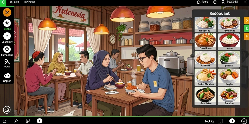 Tampilkan karakter utama yang siap berpetualang.