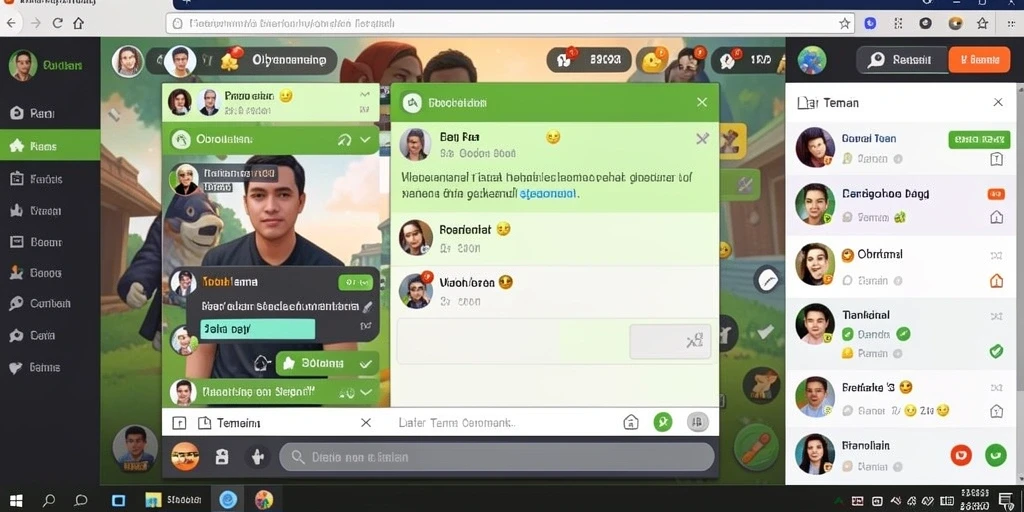 Tangkapan layar menunjukkan karakter utama dalam aksi seru.