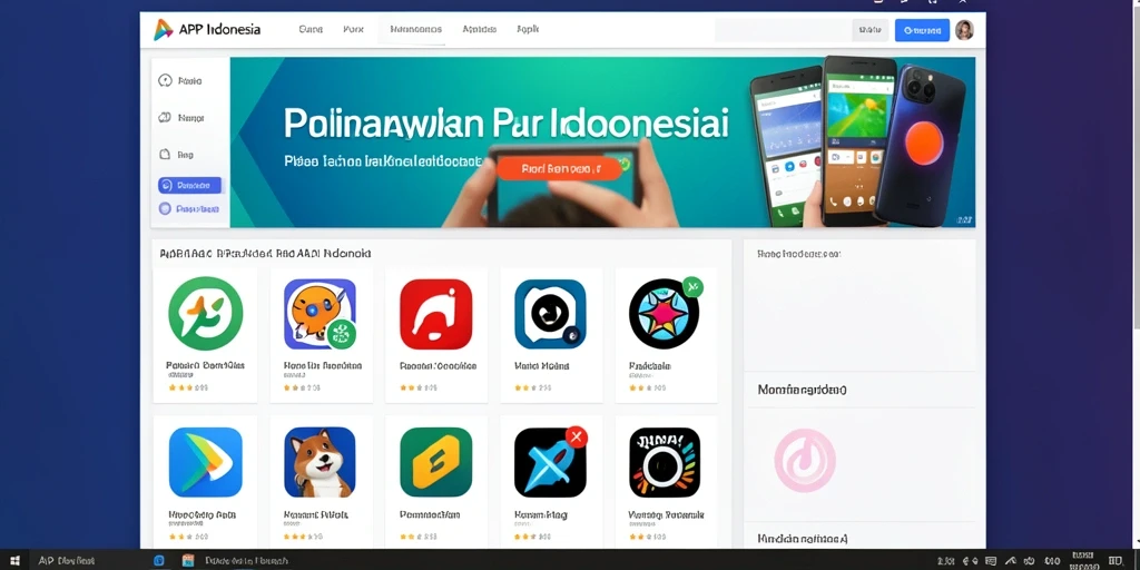 Tampilan awal yang menarik dan mudah dinavigasi.